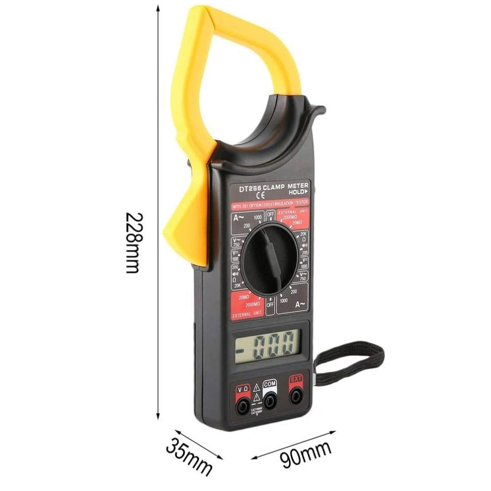 Multimeter Digital - 3 1/2-cyfrowy wyświetlacz LCD z maksymalnym