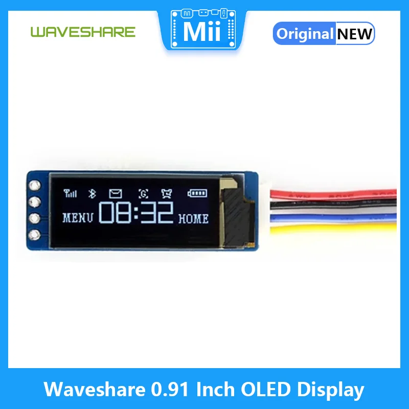 I2C Lcd Display - Waveshare 0,91-calowy moduł wyświetlacza OLED 1306