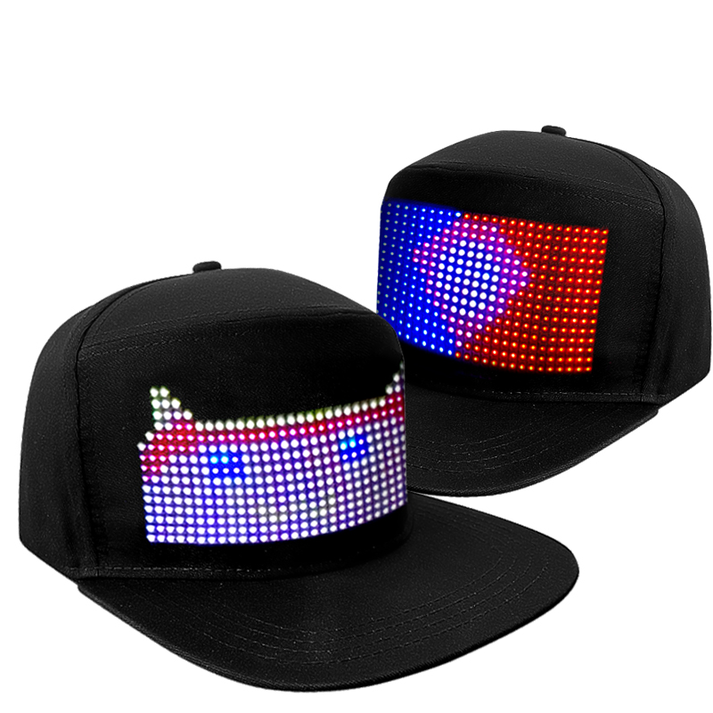 Diy Electronics Logo - Inteligentna czapka LED z wyświetlaczem, sterowana