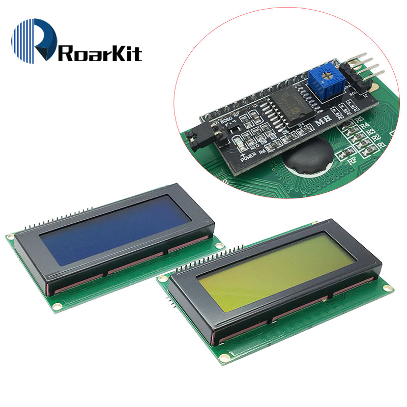 Arduino Diy Electronics - Moduł LCD niebieski/żółty tło Green screen