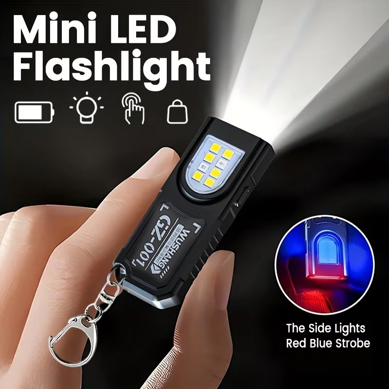 Diy Lamp Electronics - Wielofunkcyjna latarka brelokowa ładowana przez USB,