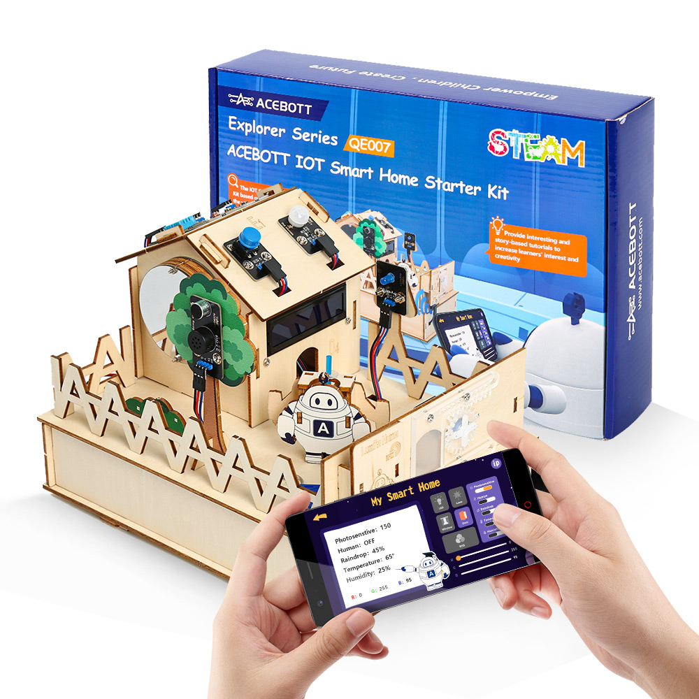 Arduino Uno Starter Kit - ACEBOTT DIY inteligentny zestaw domowy do