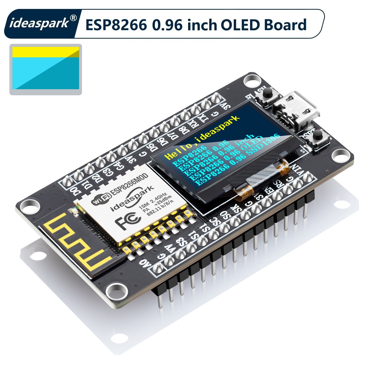 Arduino Uno Starter Kit - Płytka rozwojowa NodeMCU ESP8266 z wyświetlaczem