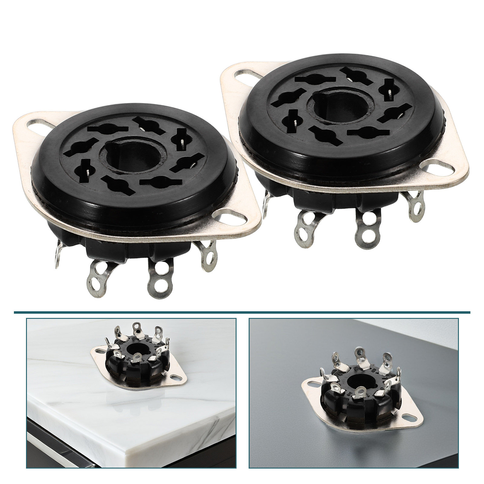 Diy Electronics Tpu - 5 szt. gniazd lampowych z bakelitu,