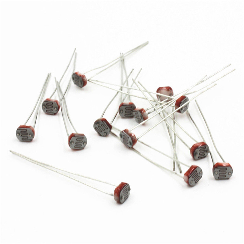 30 SZTUK 5mm Fotoresistor LDR  – Arduino Diy Electronics recenzja i cena