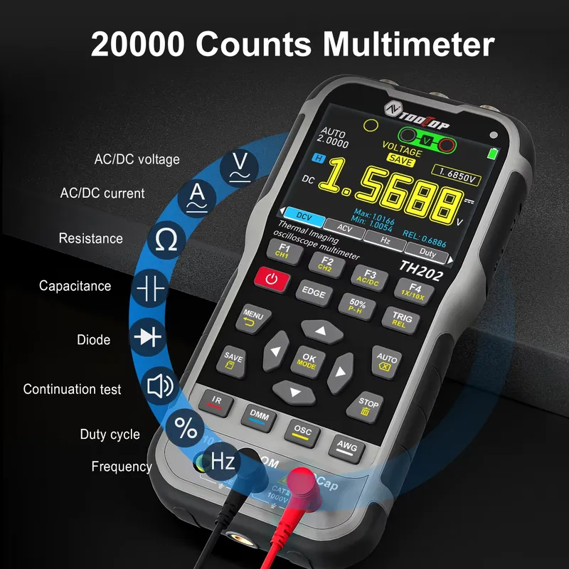 TOOLTOP TH202 TH201 ET15S ET14 – Multimeter Digital recenzja i cena
