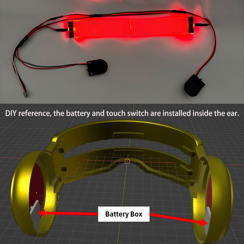 Czerwone elastyczne zginane DI – Diy Halloween Electronics recenzja i cena