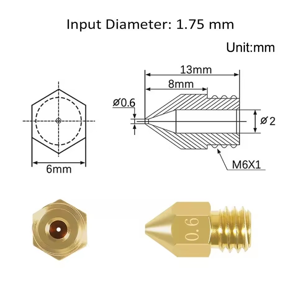 Dysza ekstrudera MK8 0,4 mm do – Creality Printer Ender 3 recenzja i cena