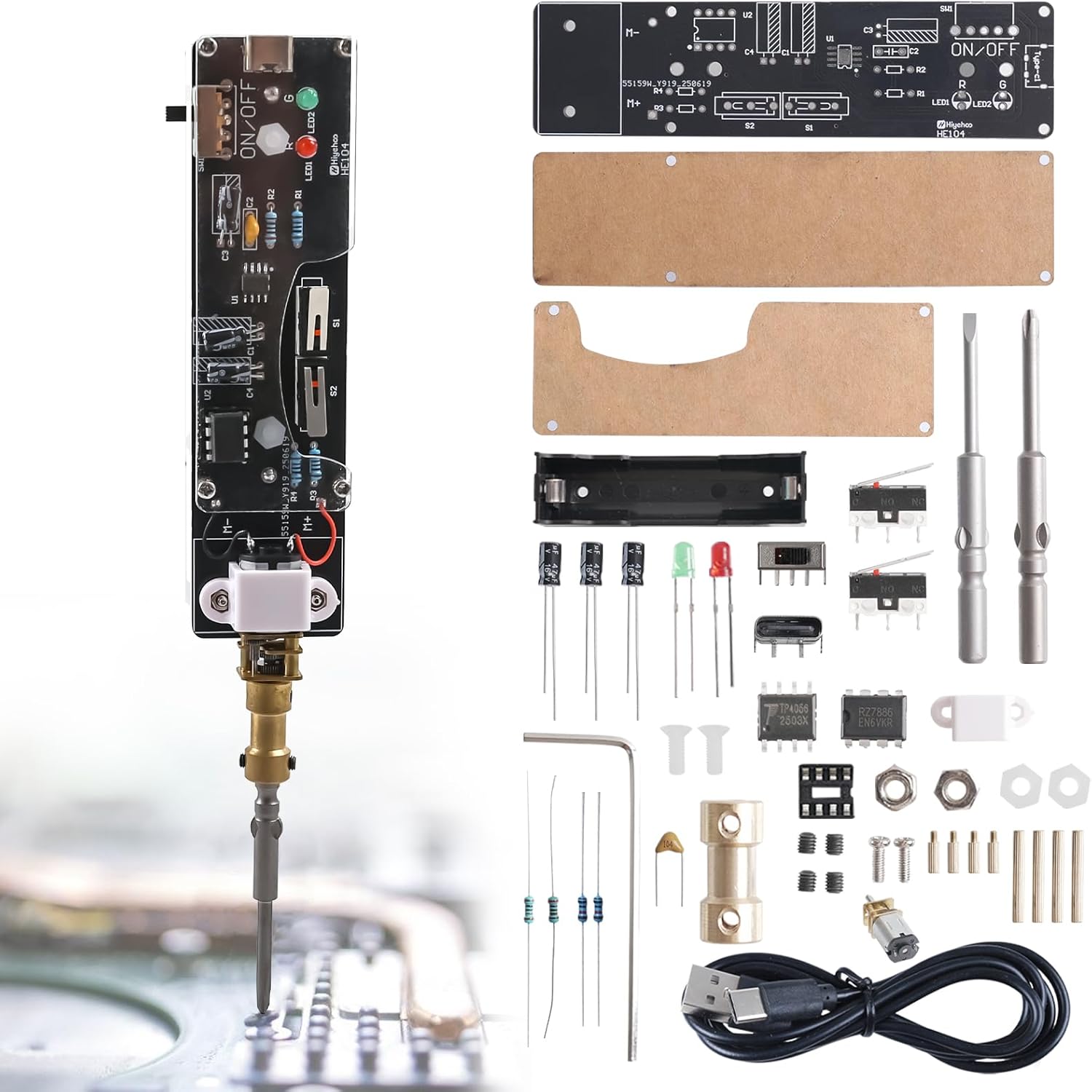 Elektryczny śrubokręt USB z mo – Diy Home Electronics Lab recenzja i cena