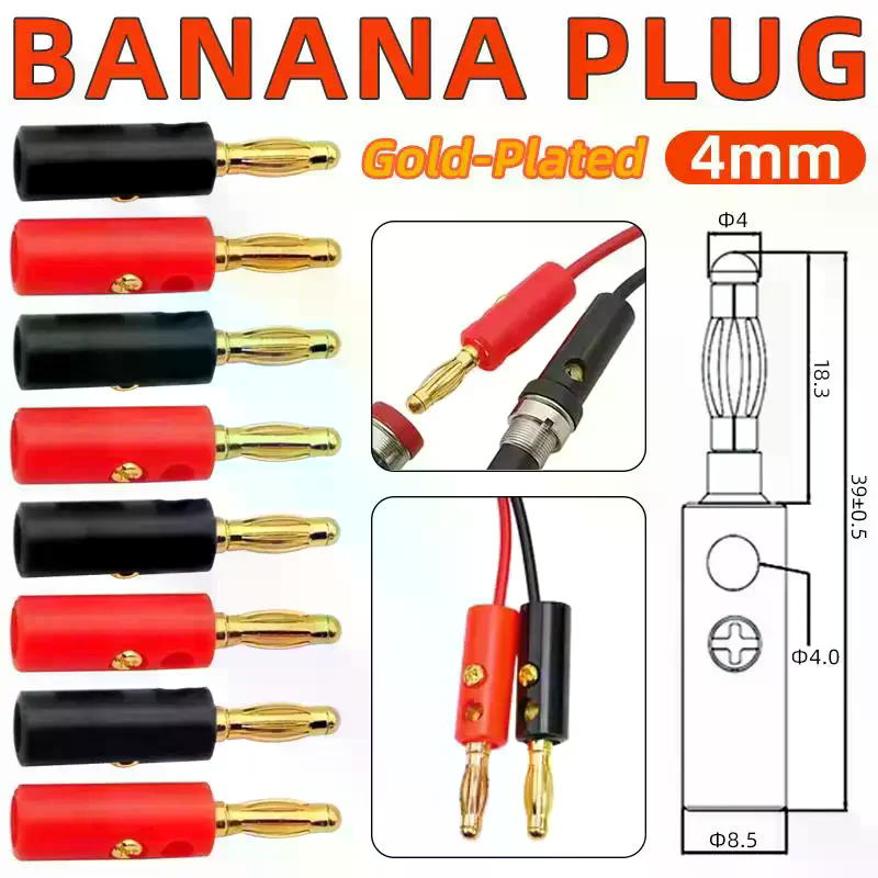 Zestaw złączy bananowych 4MM,  – Diy Audio Electronics Projects recenzja i cena